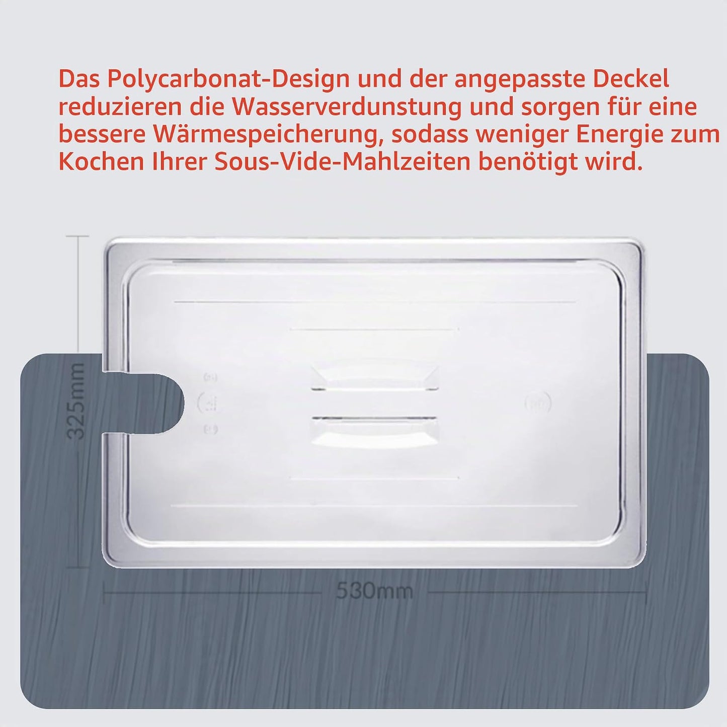 Sous Vide Container 20 l mit Deckel