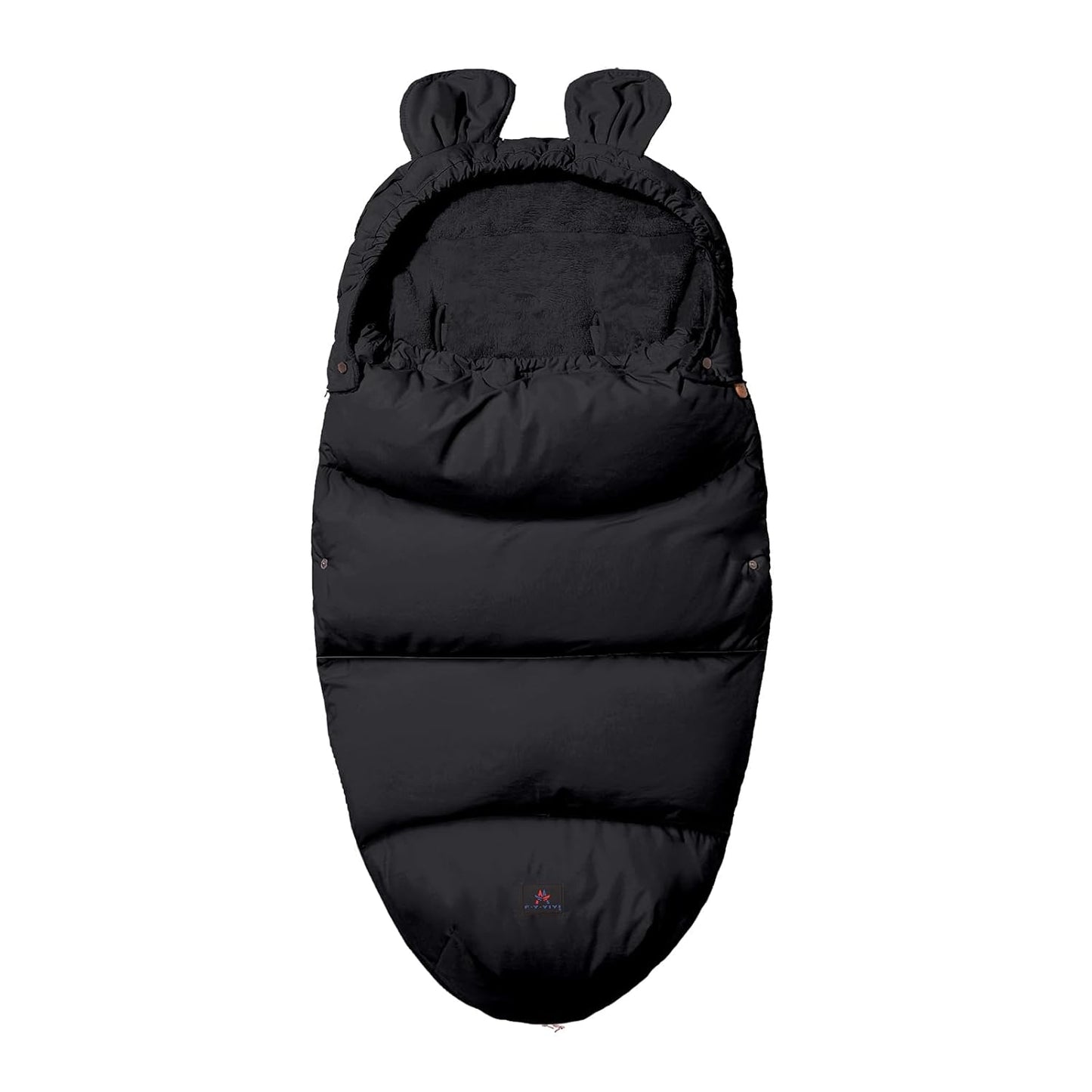 Universal Fusssack für Kinderwagen und Buggy, Schwarz