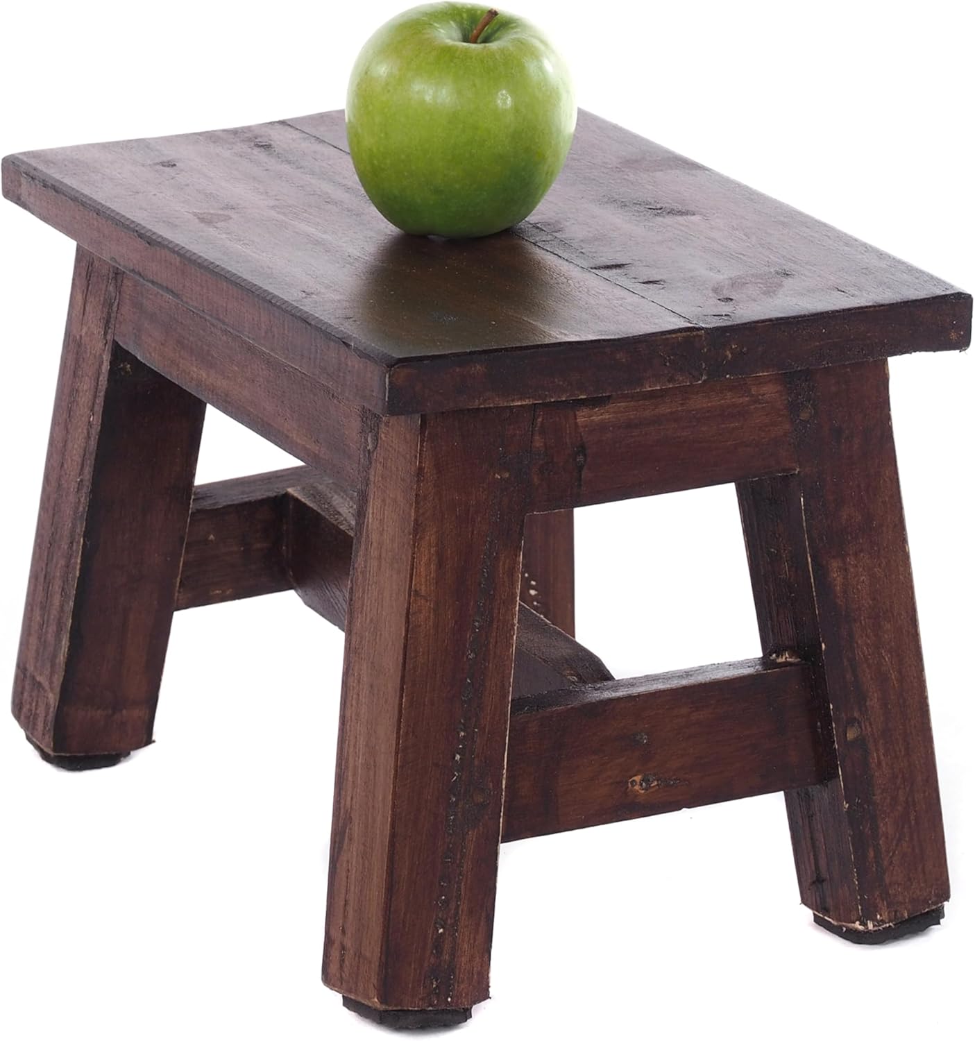 Rustikaler Hocker, 03 Dunkelbraun
