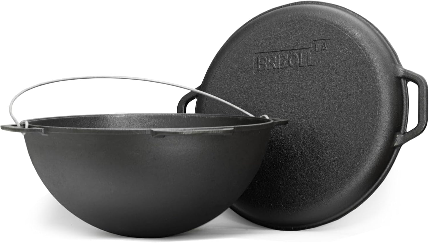 Schwenktopf mit Deckel-Grillpfanne, 8 L