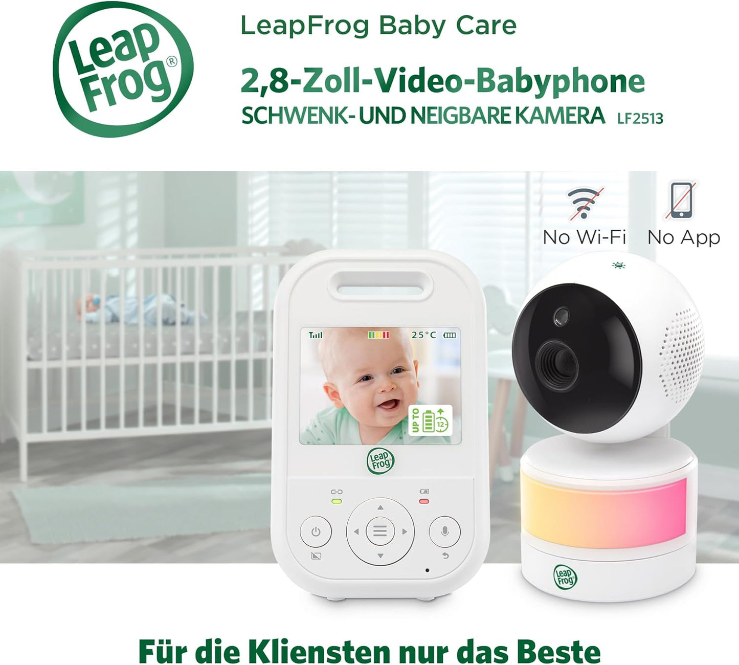 LF2513 Baby Monitor mit Camera, 2.8" LCD LF2513
