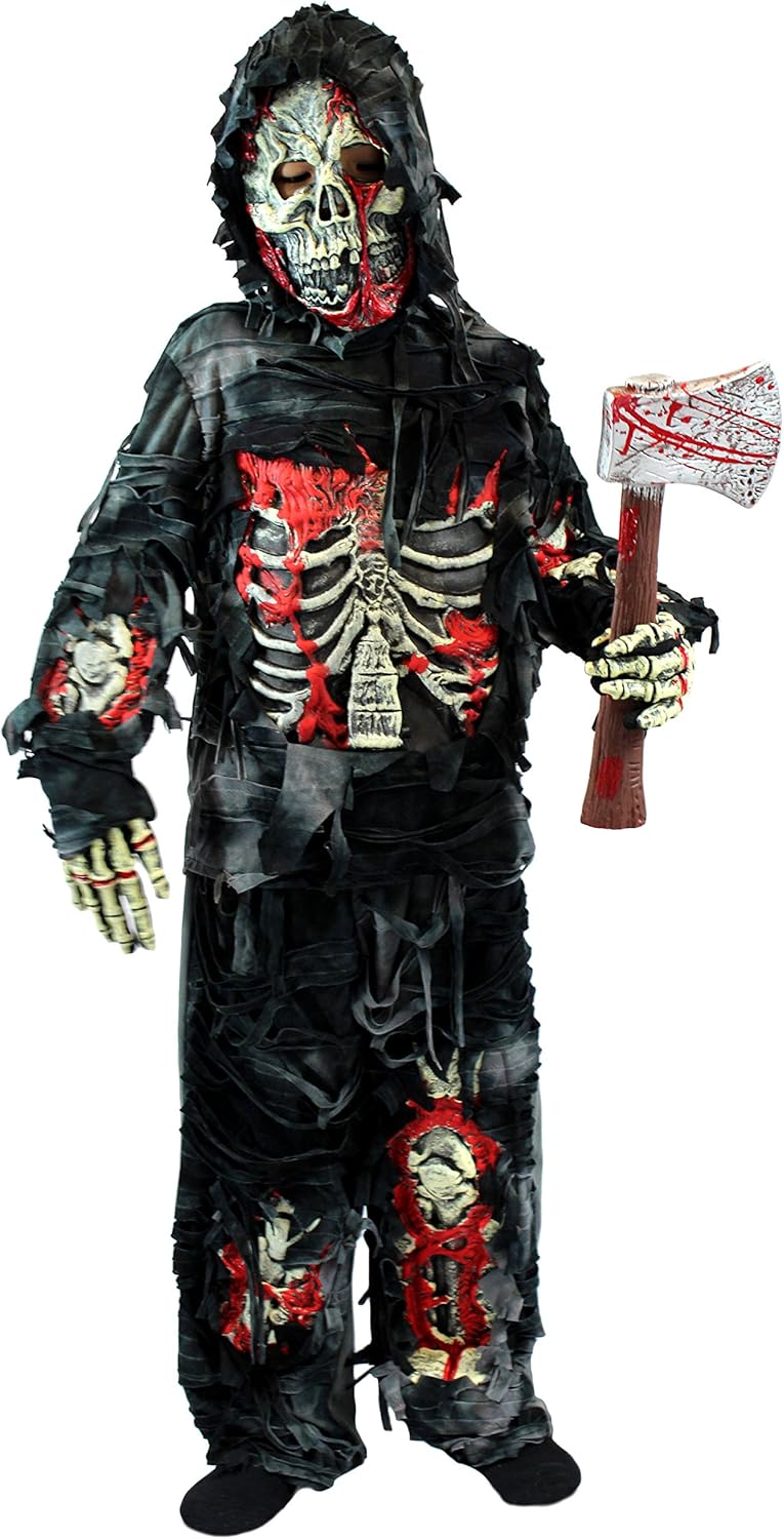 Zombie, S (5–7 Jahre) Schwarz