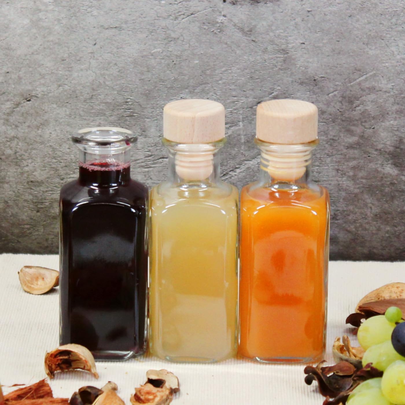 24er-Set Apothekerflaschen mit Korken (100 ml), 24 Stück