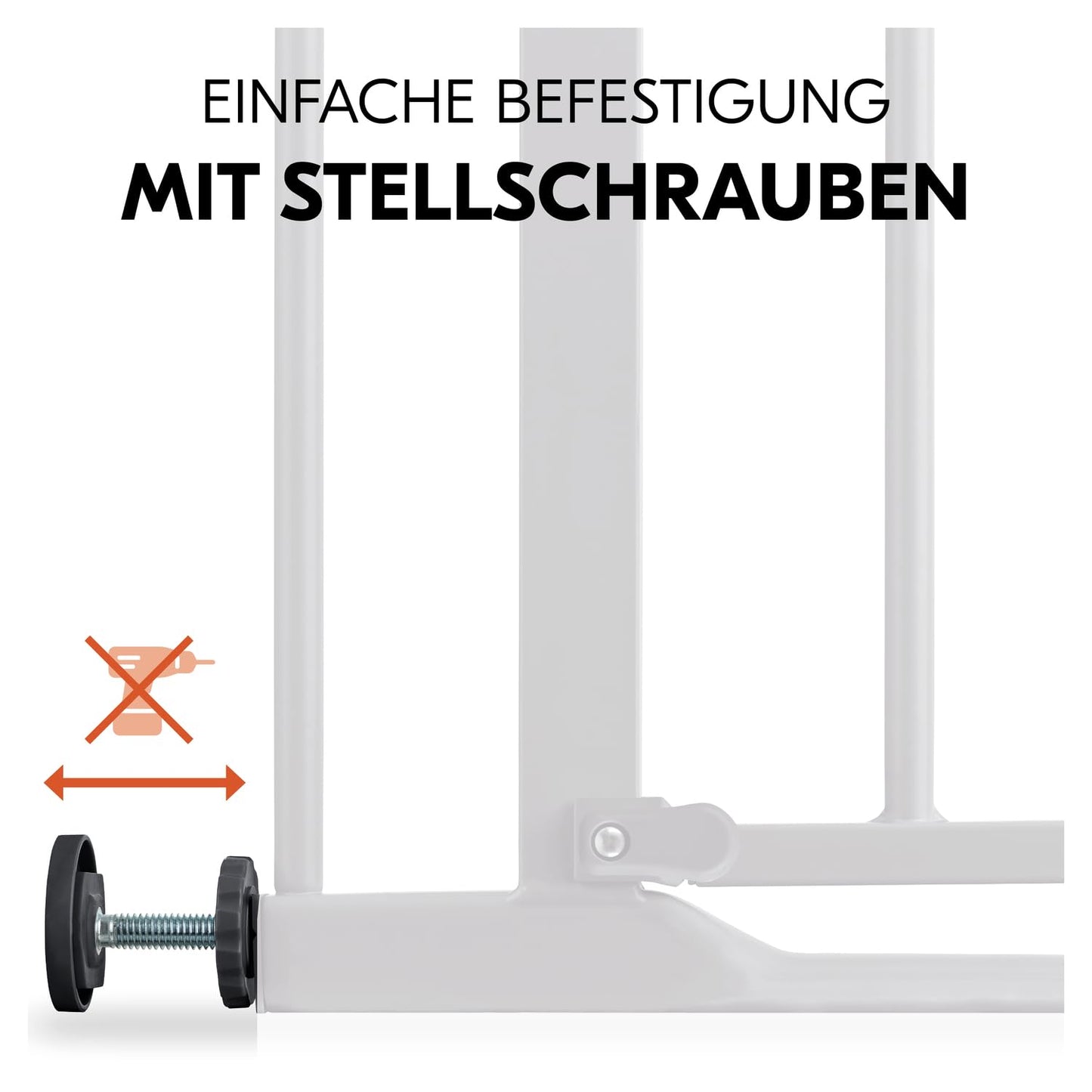 Clear Step 2 Schutzgitter für Treppen und Türen, 75-80 cm, Basisgitter 75 - 80 cm Dark Grey Clear Step 2