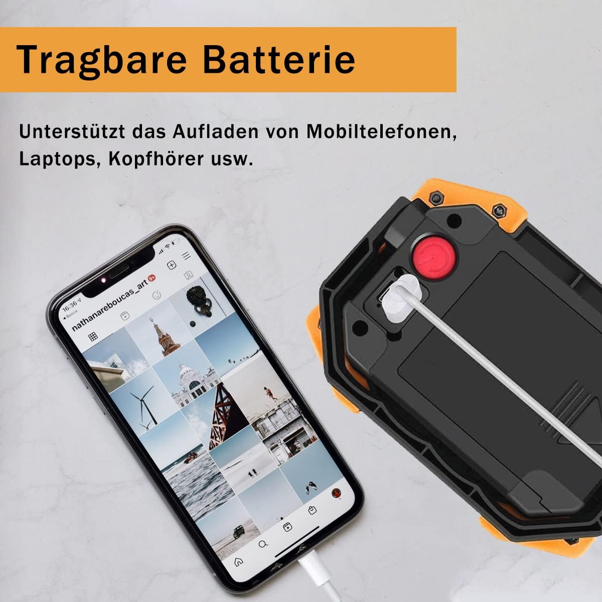 LED Baustrahler, 1 Stück