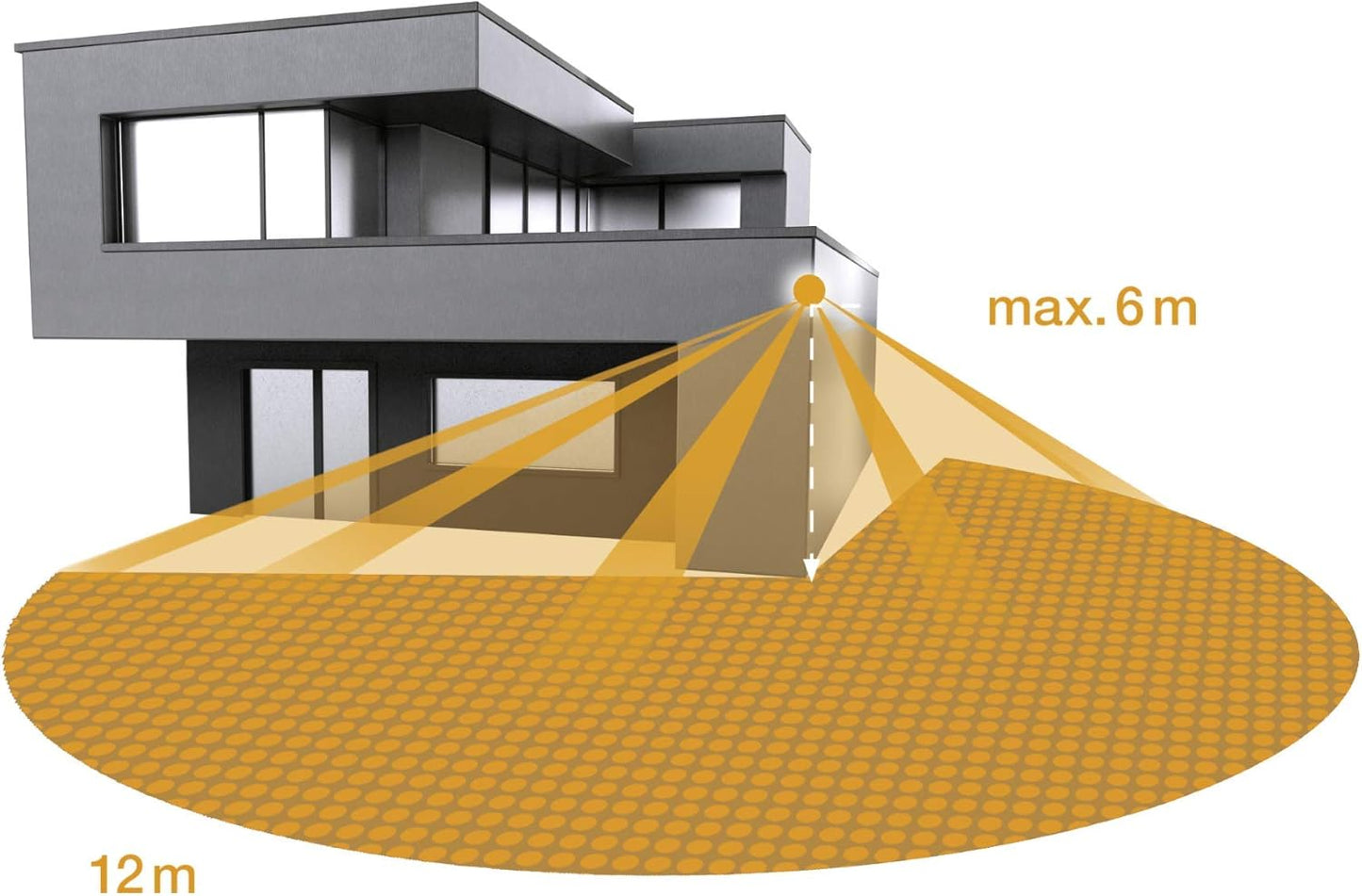 Einbaustrahler XLED PRO 240 S mit Bewegungsmelder, 3000 K warmweiss / Mit Bewegungsmelder / Schwarz