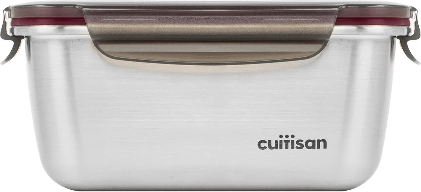 Cuitisan EC7-SS06 Frischhaltedose mit Clipverschluss, 18,4cm x 13,0cm x 8,3cm / 980ml