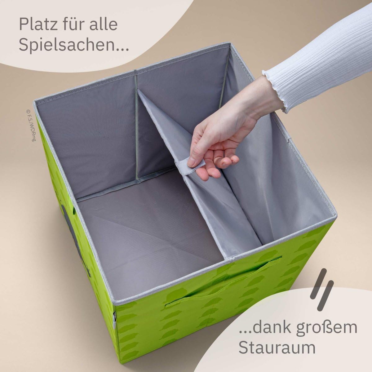2-teiliges Aufbewahrungsboxen-Set mit Maus & Elefant, Groß 2er Bundle