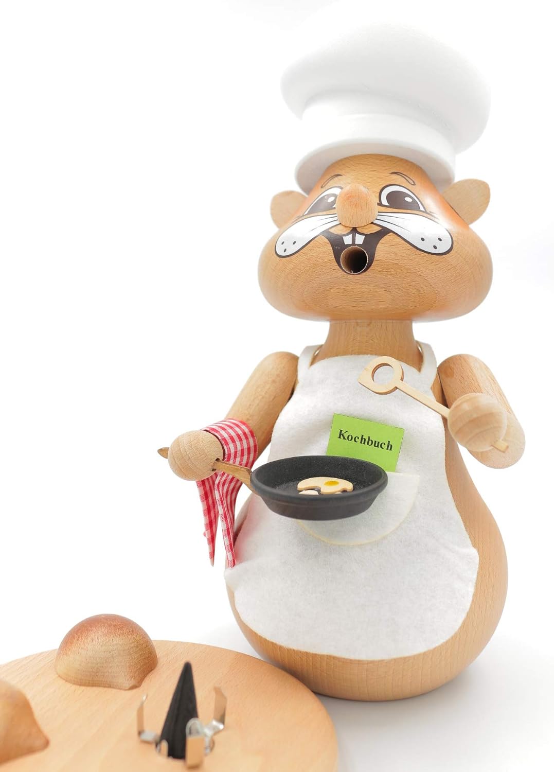 Räucherfigur Hamster "Koch", Cook