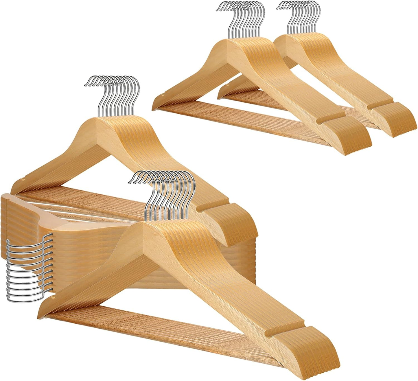 50er-Set Holzkleiderbügel, 50