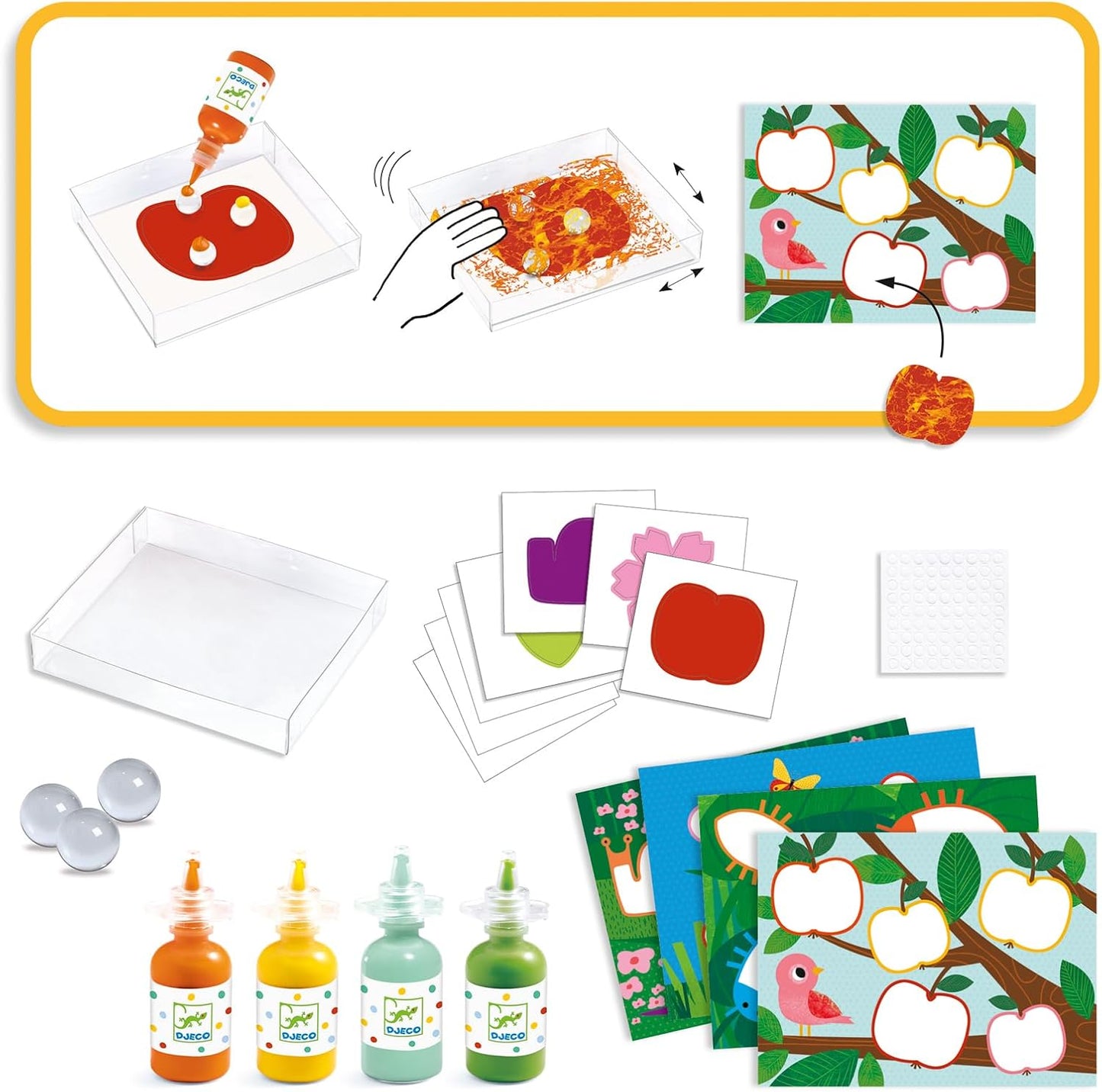 Pintura Malset mit Murmeln