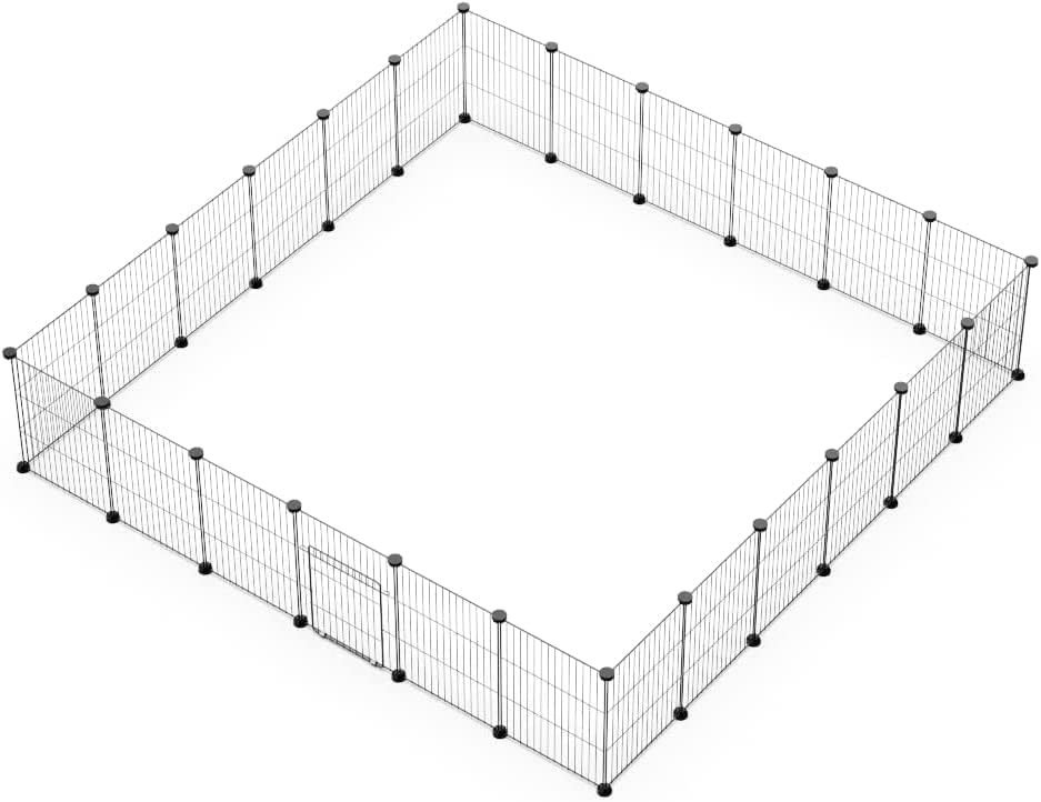 Kleintiergehege, 43*32 schwarz 24pcs