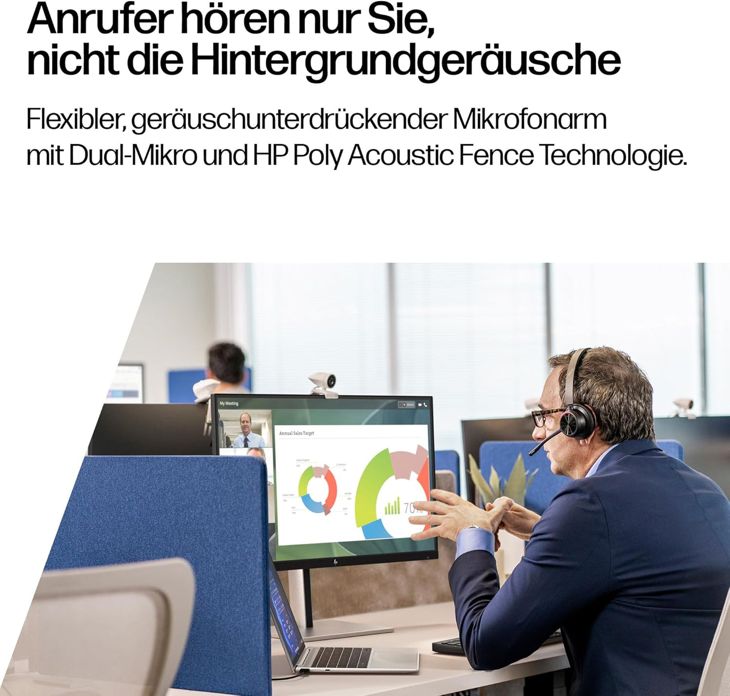 Poly Voyager 4320 UC-Headset, Teams certified 2024 Version (USB-C & USB-A)