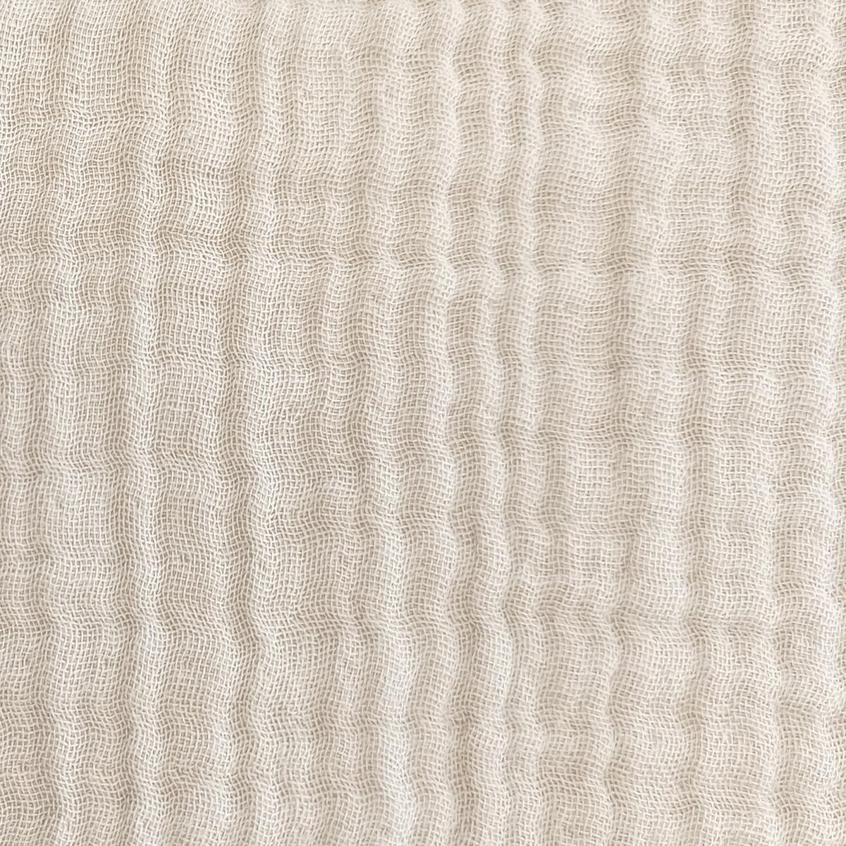 Musselinmond Still- und Kuschelkissen mit Baumwollbezug, Sandbeige