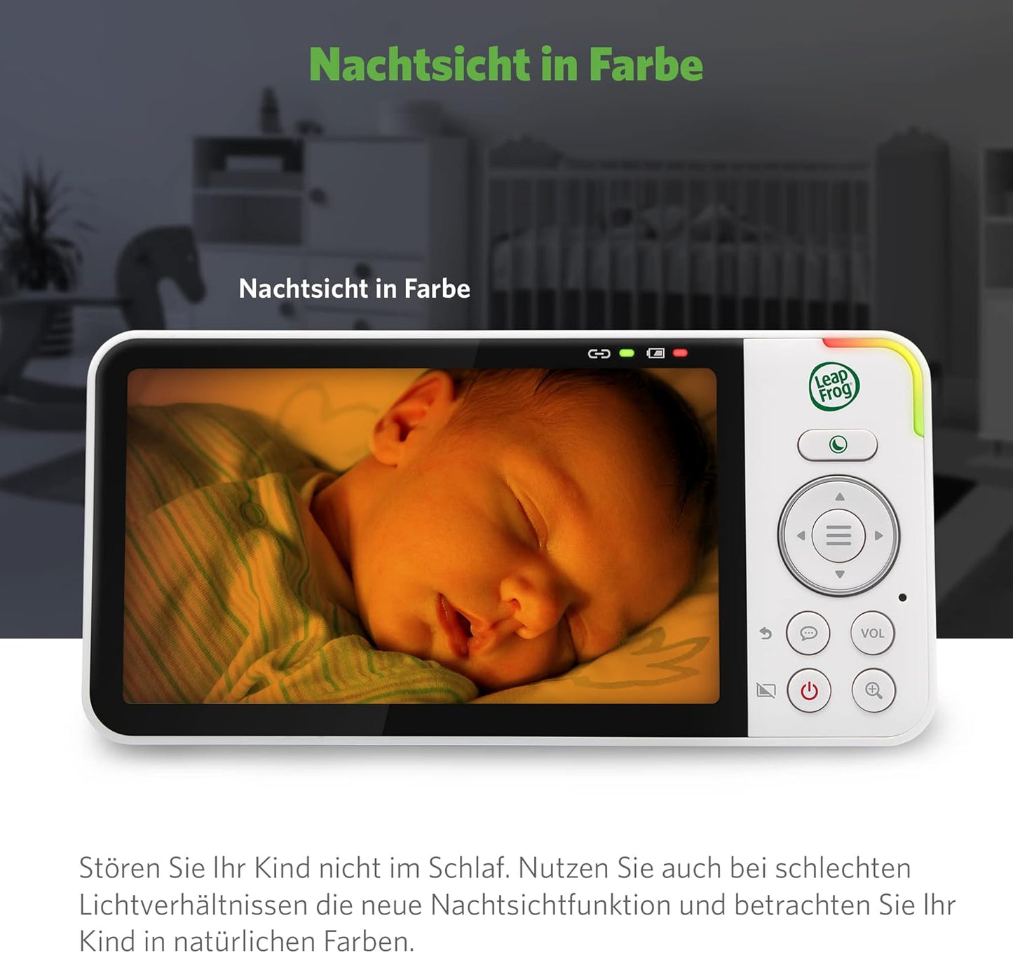 LF915HD Baby Monitor mit Kamera, 360° Pan-Tilt, 5" HD Display, LF915 5"HD Video