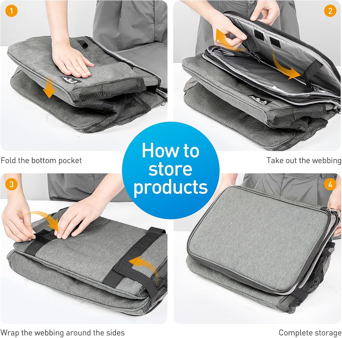 Erweiterbare Kühltasche, Grau 28L