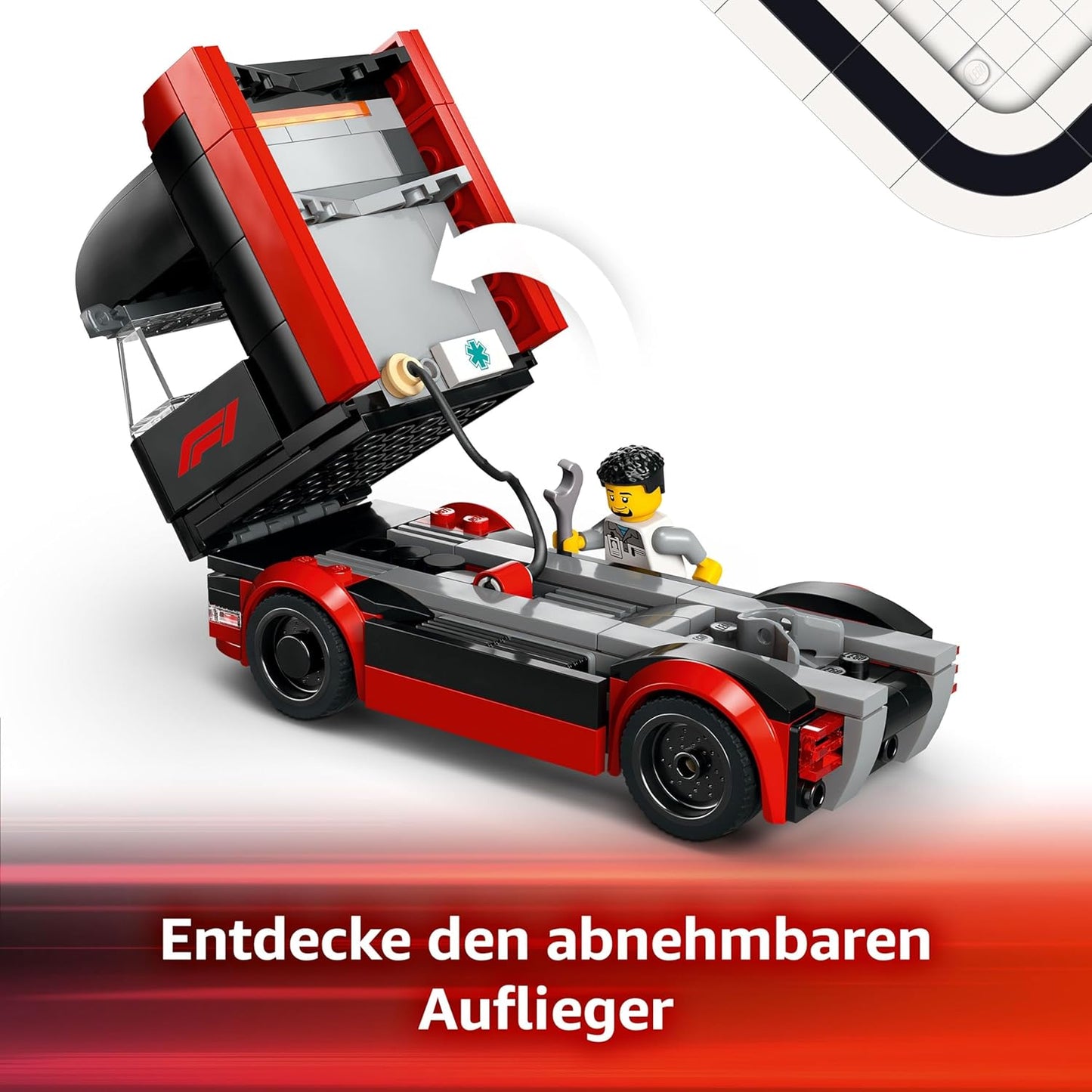 F1 Transporter mit RB20 & AMR24 F1 Rennautos