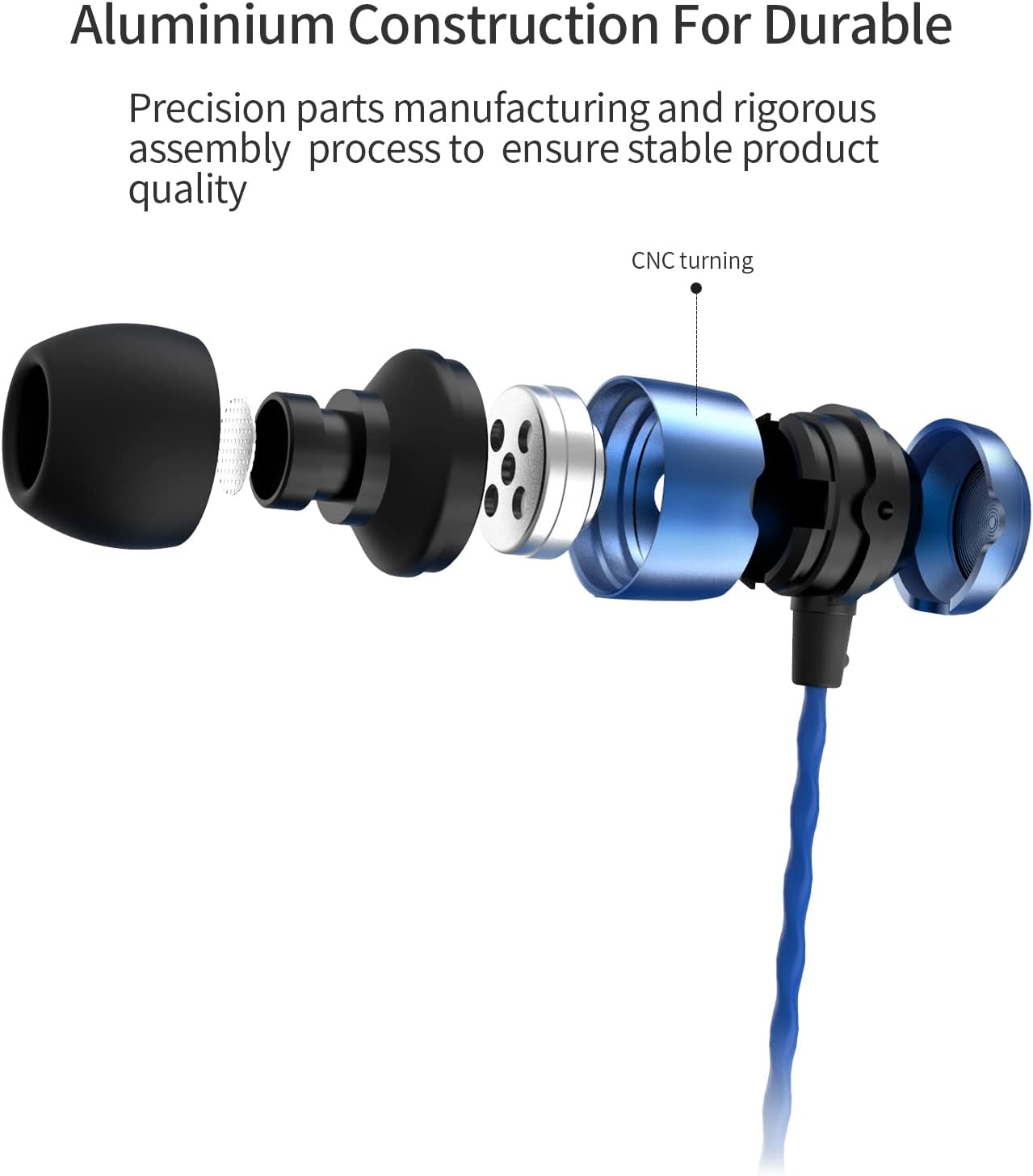 In-Ear Ohrhörer, Blue Zeitgenössische Hochleistungsfähigkeit