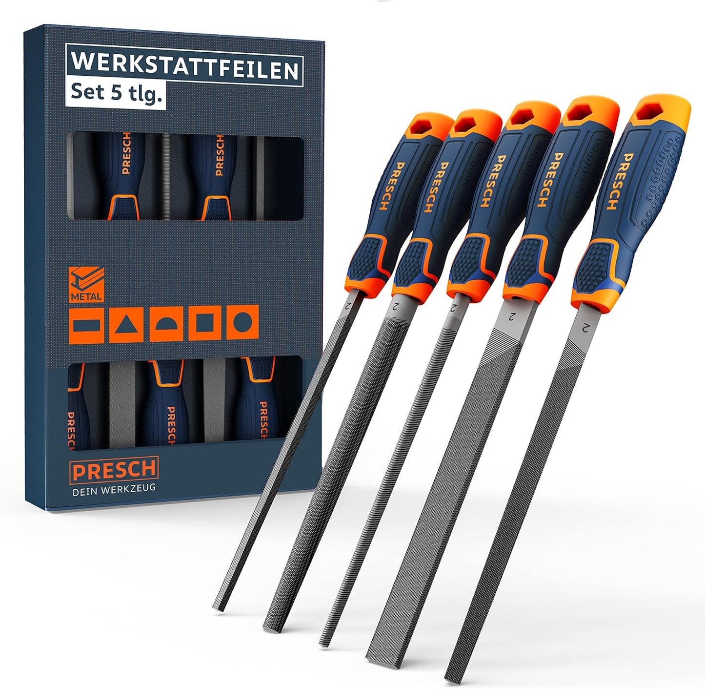 5-teiliges Werkstattfeilen Set, Feilen Set 5 tlg.