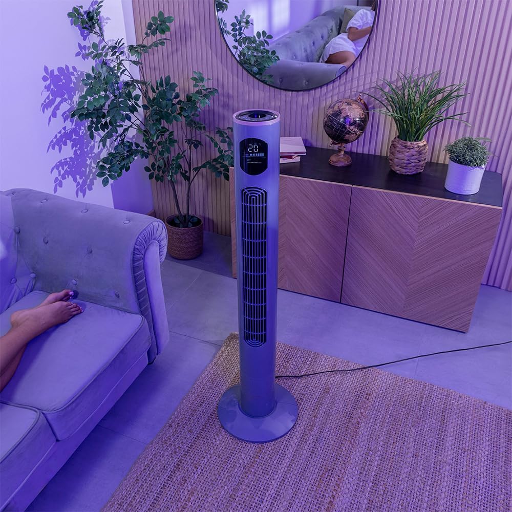 Turmventilator EnergySilence 9090 Skyline Smart, Höhe 46" Schwarz
