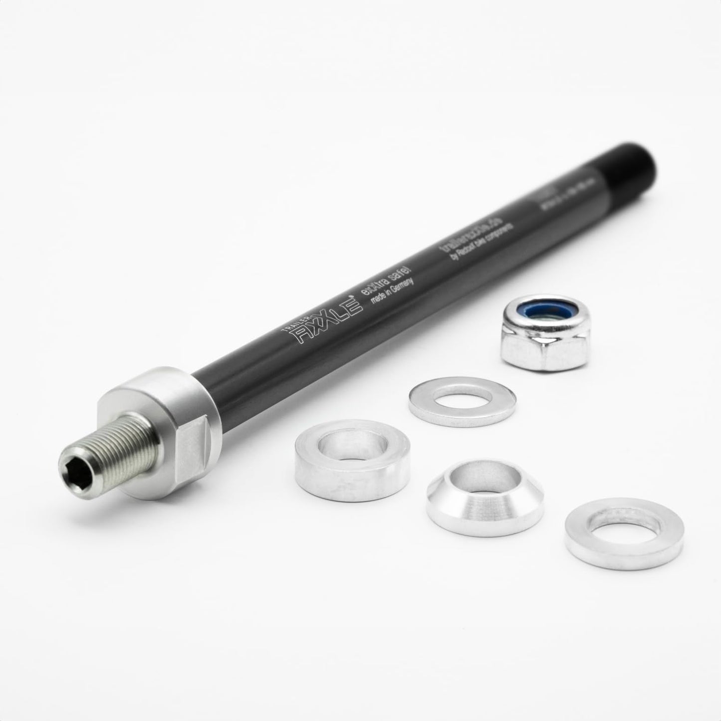 Steckachse für Fahrradanhänger (M12x1,0, 169-184 mm), M12x1,0 | 169-184 mm