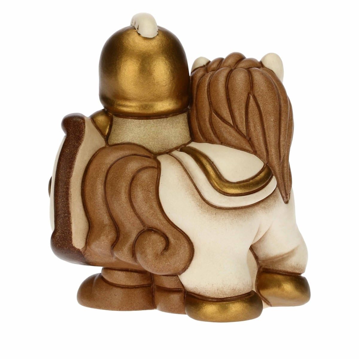 Krippenfigur Soldat mit Pferd