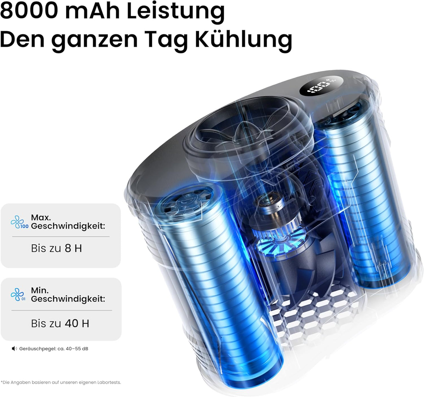 Tragbarer Taillen-Clip-Ventilator