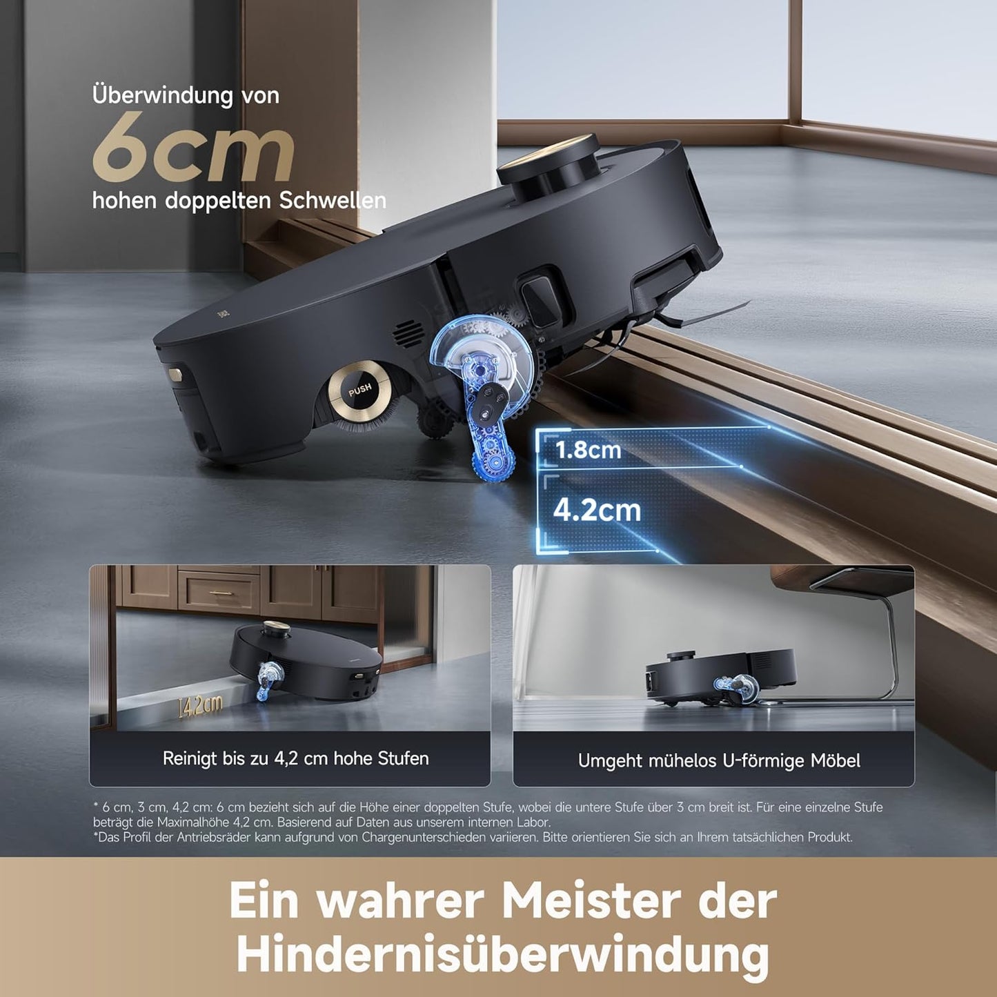 Aqua10 Roller-Saugroboter mit Wischfunktion, Aqua10 Roller