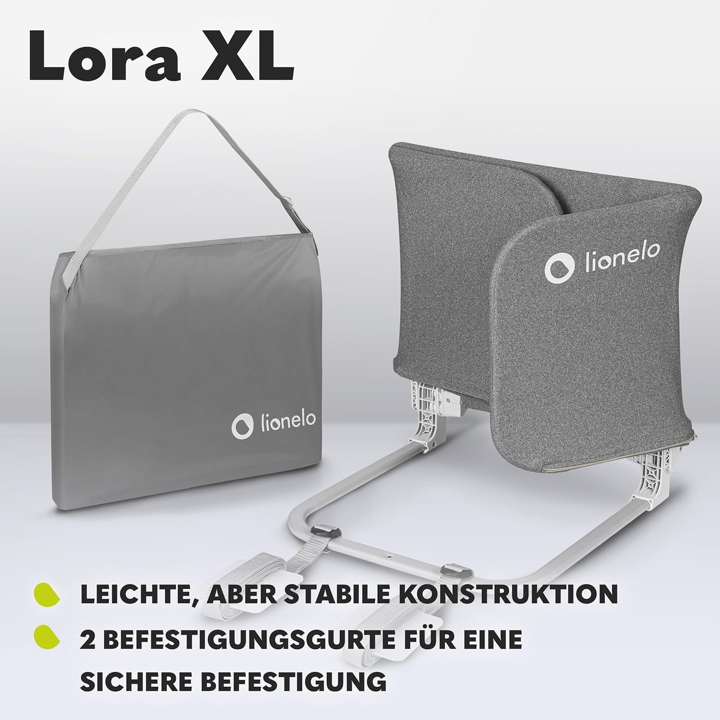 Lora XL Bettschutzgitter, X-Large ; Grau