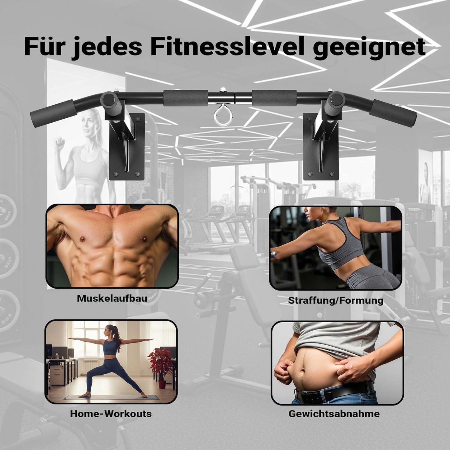Klimmzugstange Wandmontage 200kg
