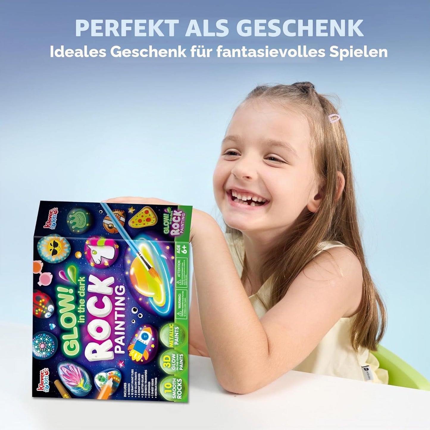 Steinmalerei-Set mit 18 Farben