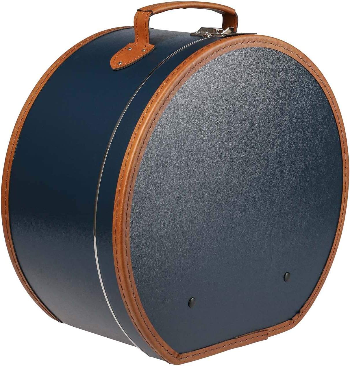 Runder Hutkoffer, Blau