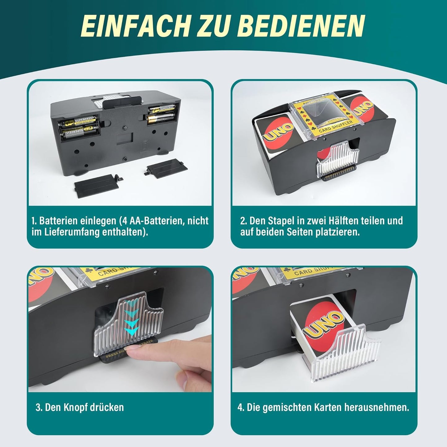 Elektrische Kartenmischmaschine