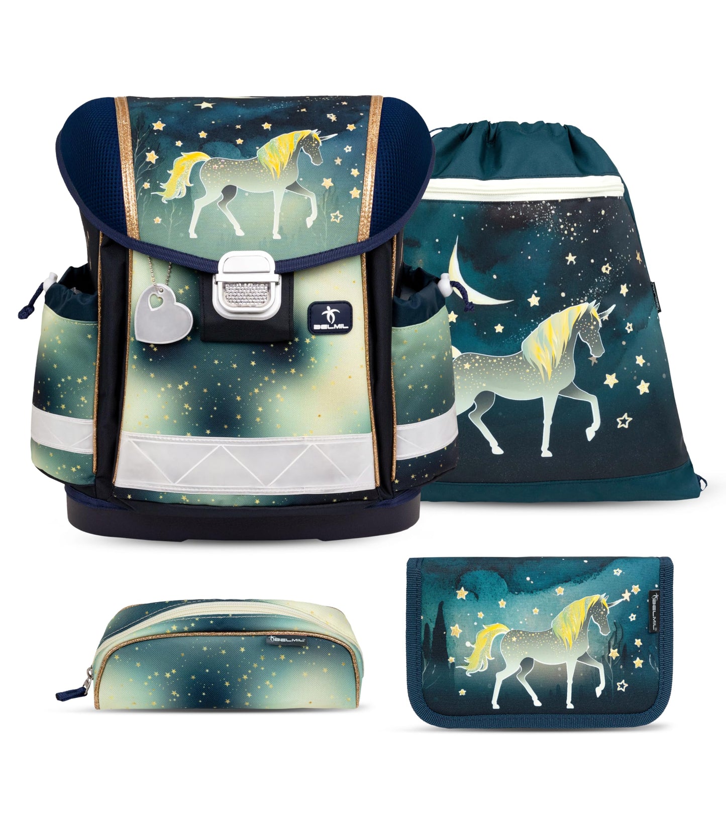 Schulranzen-Set Sparkling Unicorn 2, M Sparkling Unicorn 2