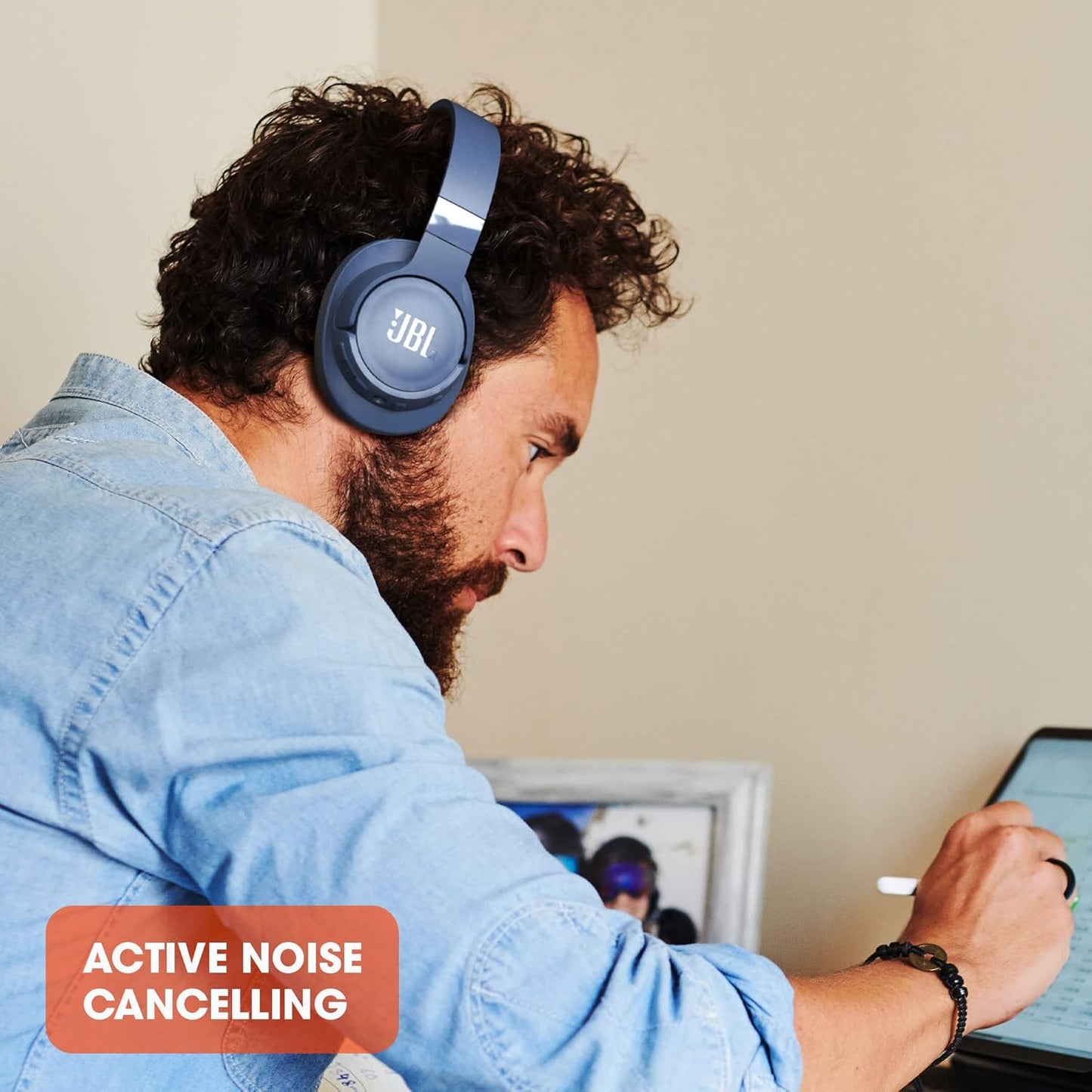 Bluetooth Over-Ear Kopfhörer Tune 760 NC mit Noise-Cancelling, Schwarz