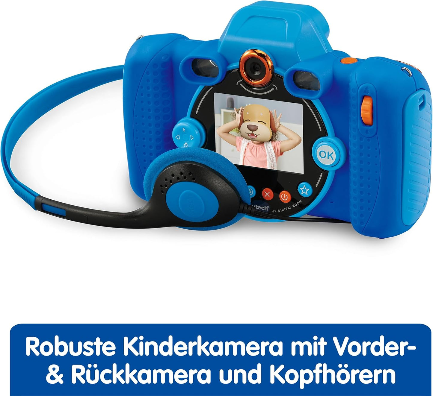 KidiZoom Duo FX Digitalkamera mit Apps und Spielfunktionen für Kinder, Blau