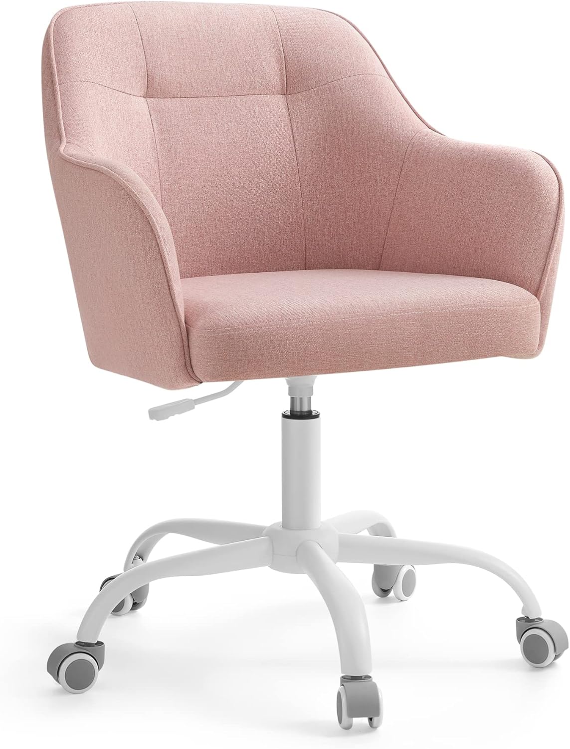 Drehbarer Homeoffice Stuhl, Baumwollmischung Rosa