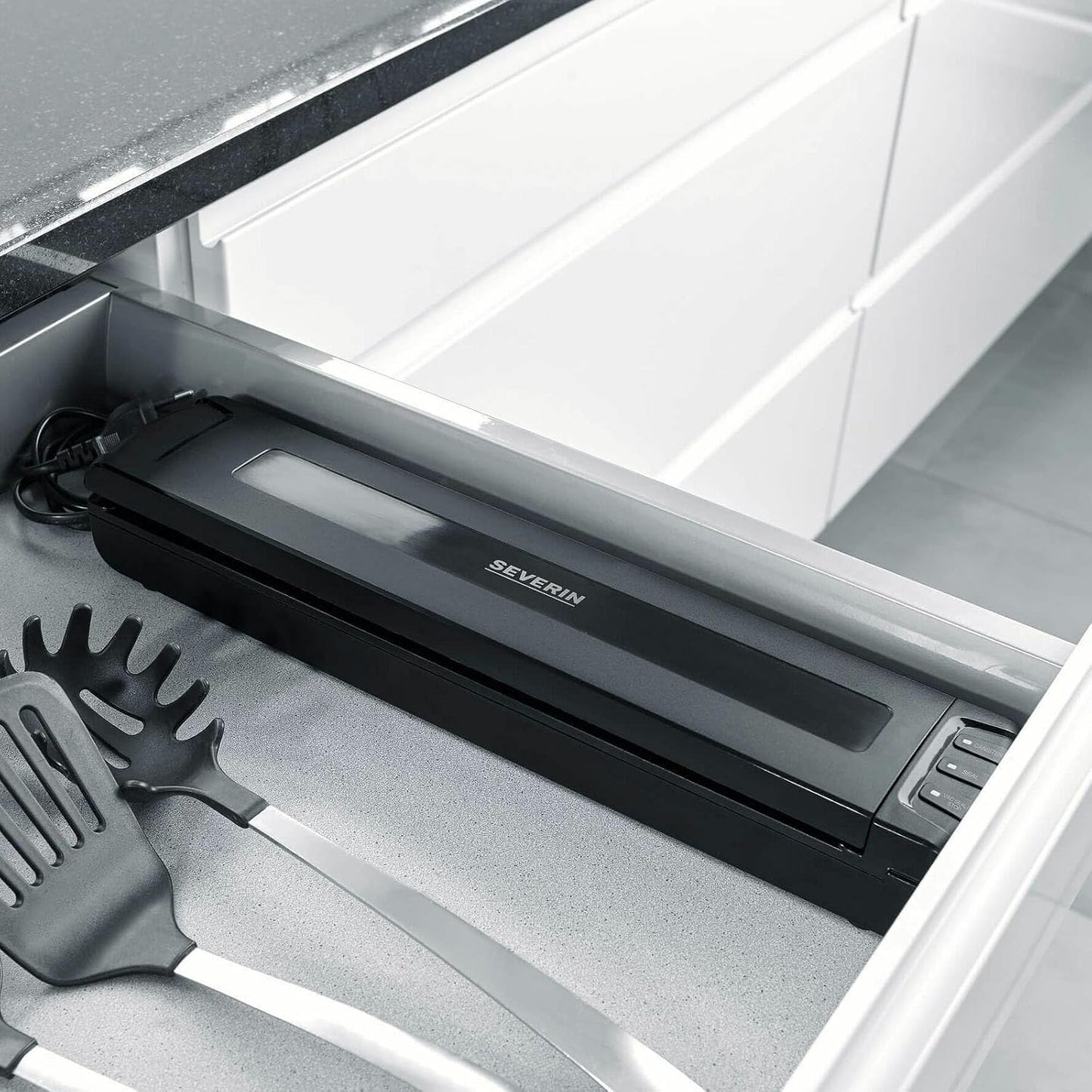 Vakuumiergerät FS 3601 mit 5 Beuteln, Mit One Touch & Behälter Funktion