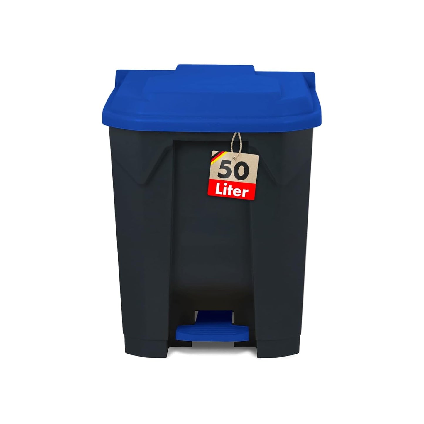 Tretmülleimer, 50 Liter, 50 Liter Blau