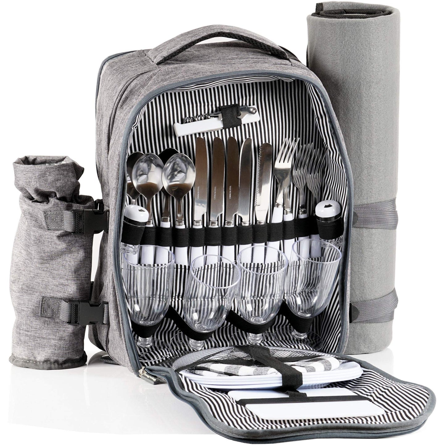Picknickrucksack, Grau