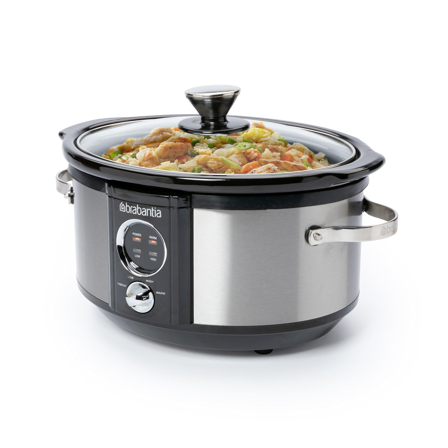 Slow Cooker mit Antihaftbeschichtung, 0.3 Liter Edelstahl