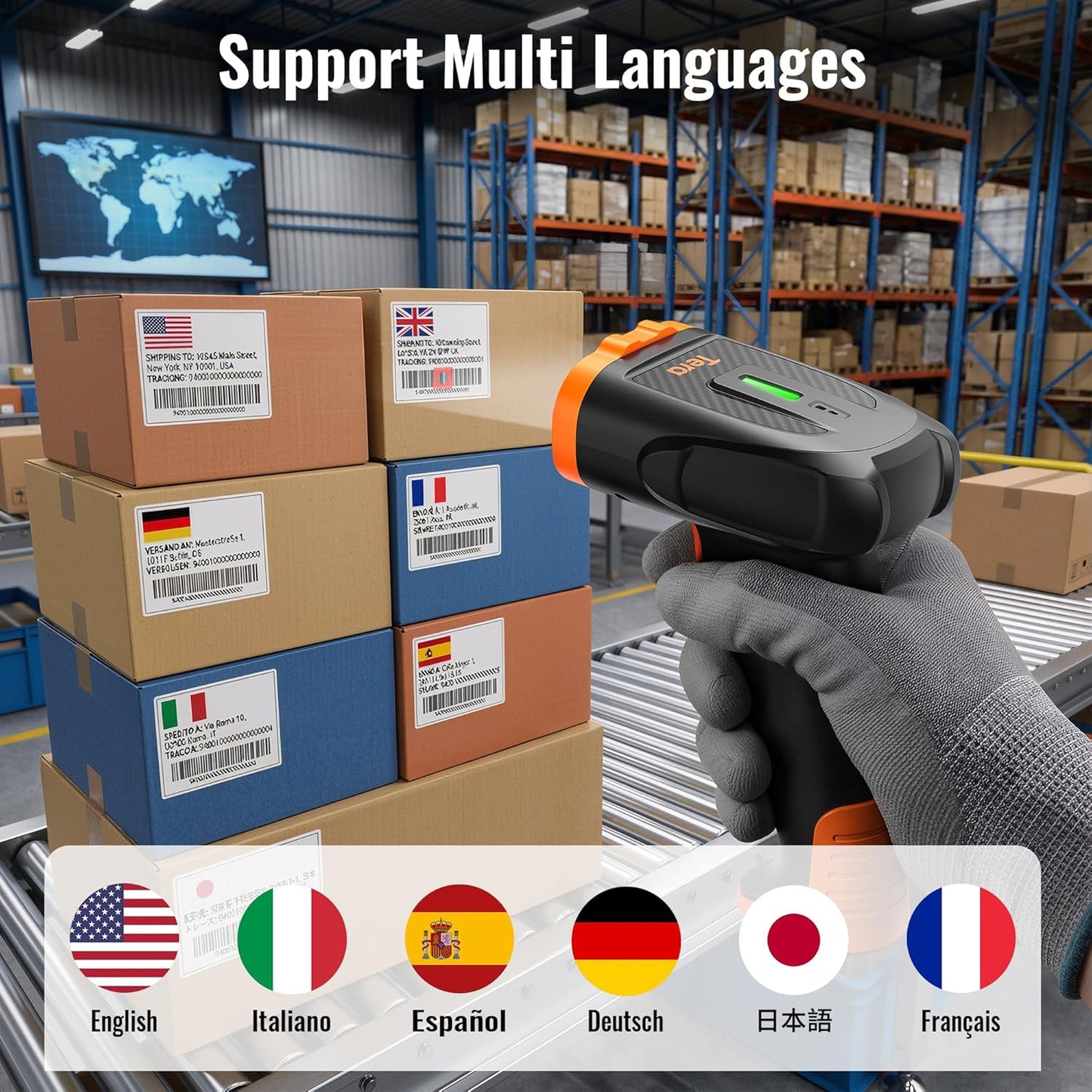 Kabelloser Barcode-Scanner D5300 für 1D, 2D und QR