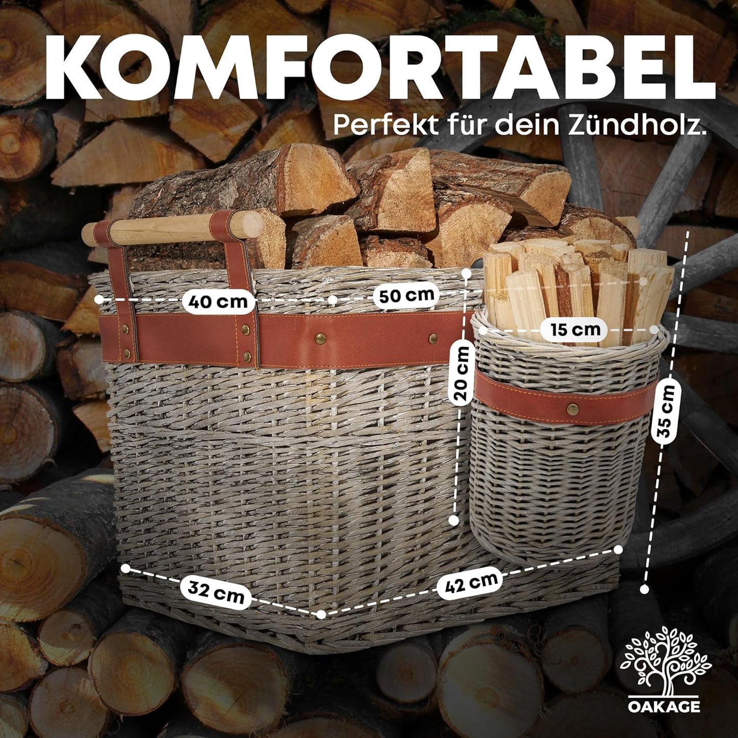 Holzkorb für Kaminholz, Bundle