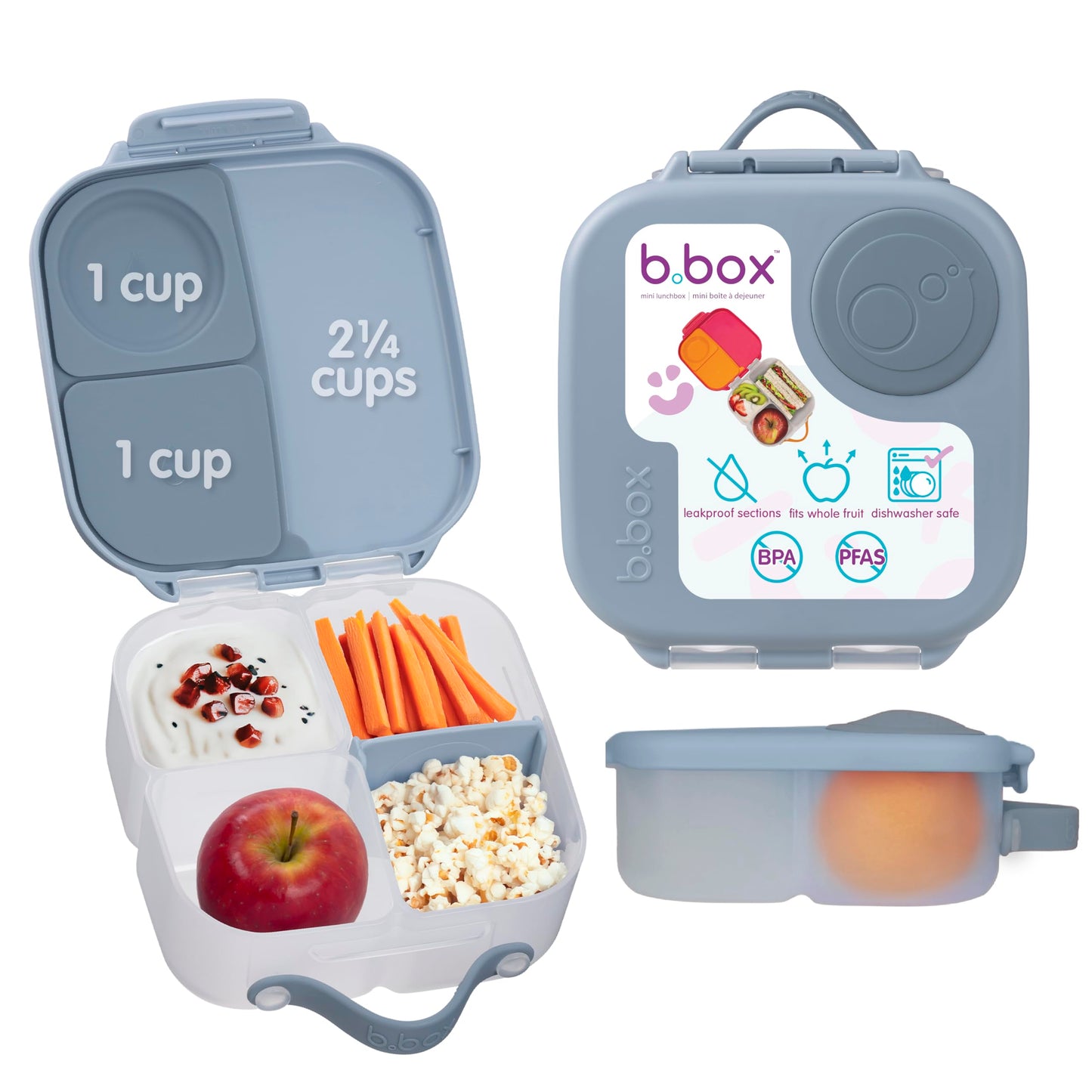 Mini Bento-Box mit 3 Fächern, Chill Out