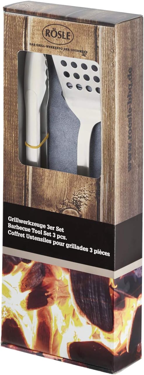 3-teiliges Grillbesteck Set, Starter-Set 3-tlg.