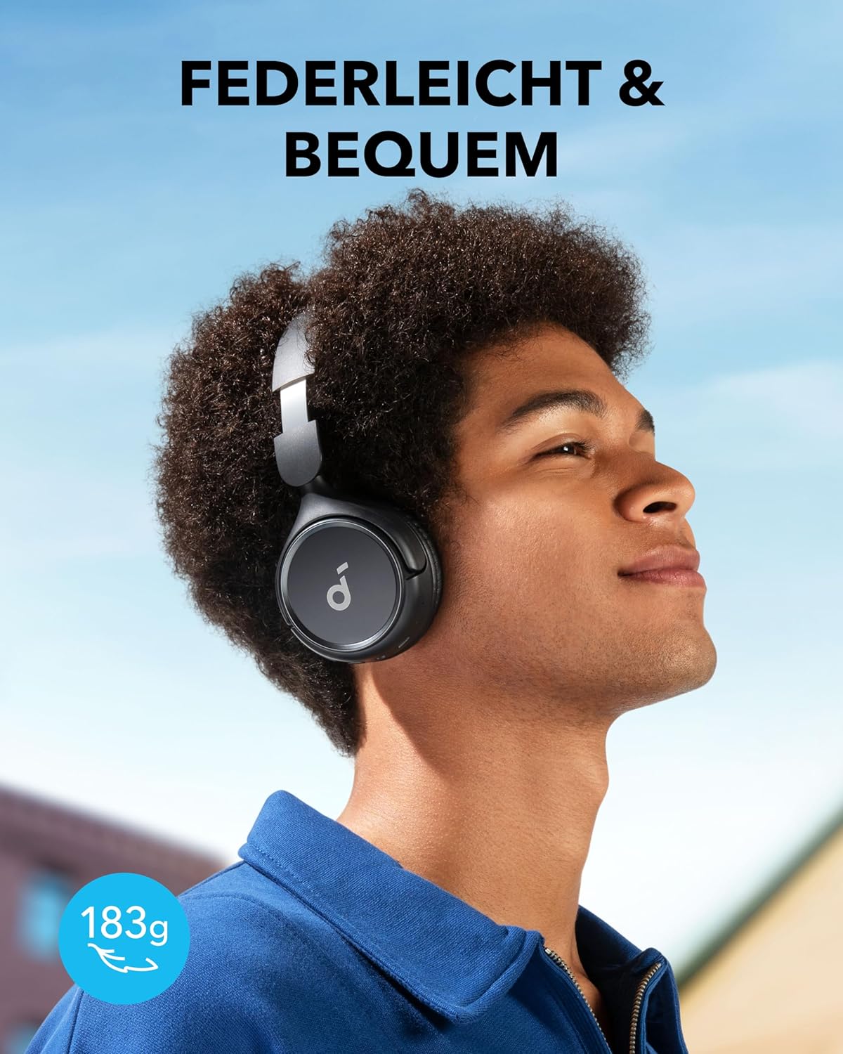 Kabellose On-Ear Kopfhörer H30i mit App-Steuerung, Schwarz