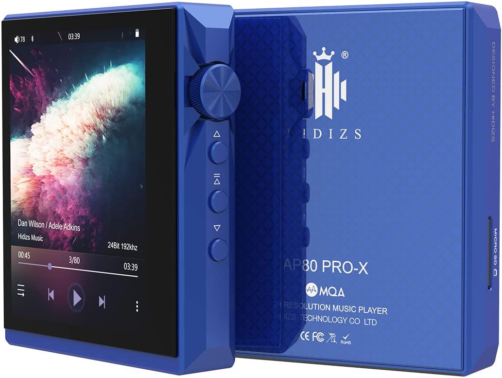 Tragbarer Verlustfreier Musikplayer AP80 PRO-X, Blau