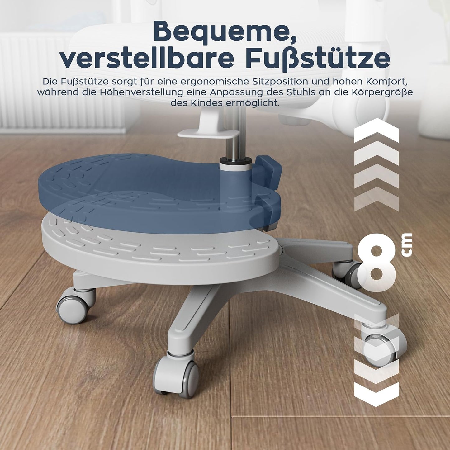 Junior 5.0 ergonomischer Kinder-Schreibtischstuhl, Junior 5.0 Grau