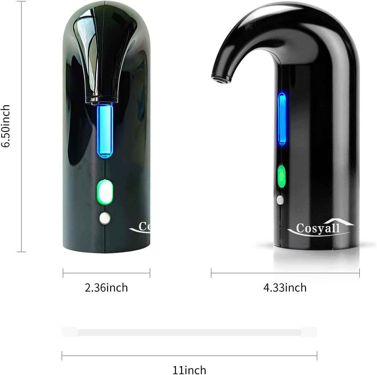 Elektrischer Weinbelüfter, Schwarz