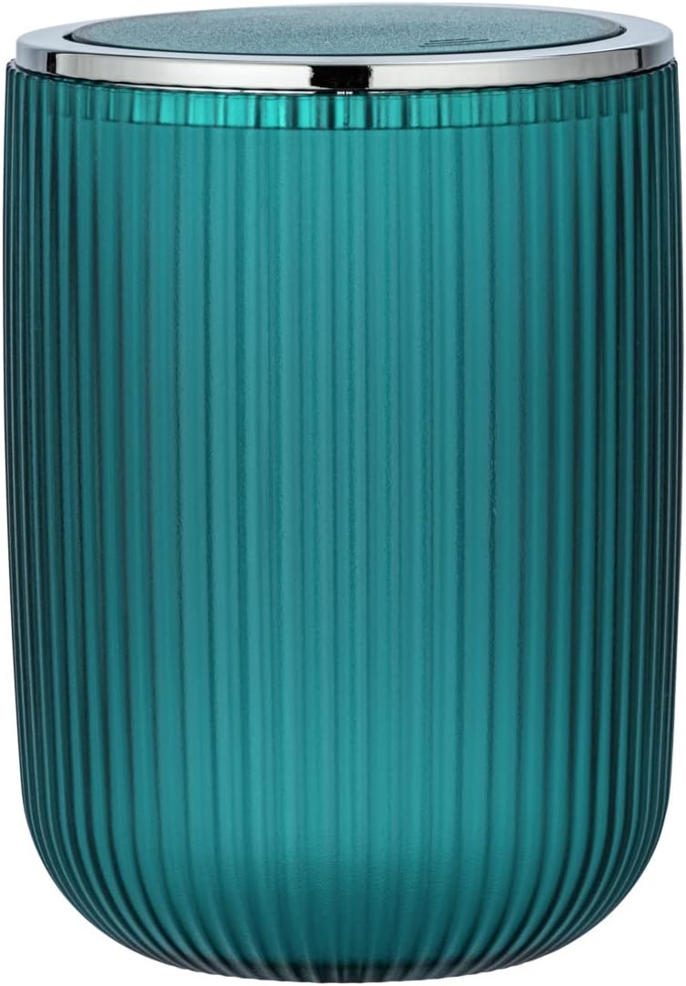 Schwingdeckeleimer Agropoli S, 20 x 14.5 x 14.5 cm Petrol